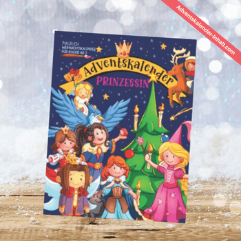Adventskalender Prinzessin – Malbuch Für Kinder Ab 3