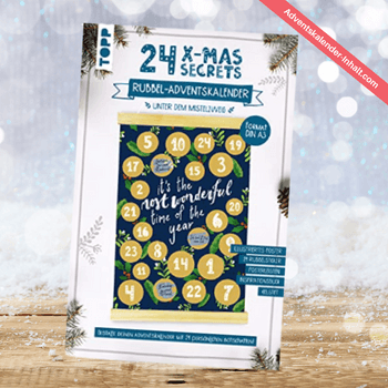 24 X-mas Secrets – Rubbel-Adventskalender