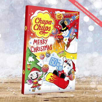 Chupa Chups Adventskalender Süßes Fest, 24 Lutscher- und Kaugummi-Überraschungen zu Weihnachten 2020