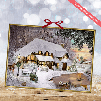Wandkalender – Winterliches Cottage